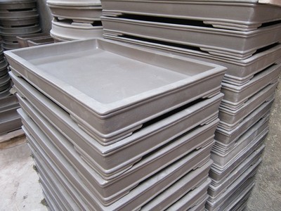 批发采购紫砂工艺品-宜兴紫砂花盆 紫砂盆 盆景盆 假山 水底盆 70cm厂家直销.