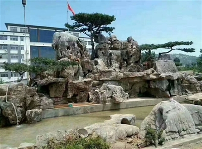 千层石假山-假山造景施工-假山石批发